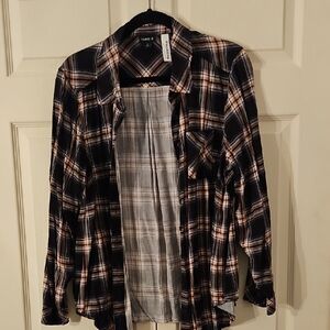 Torrid Black Plaid Shirt